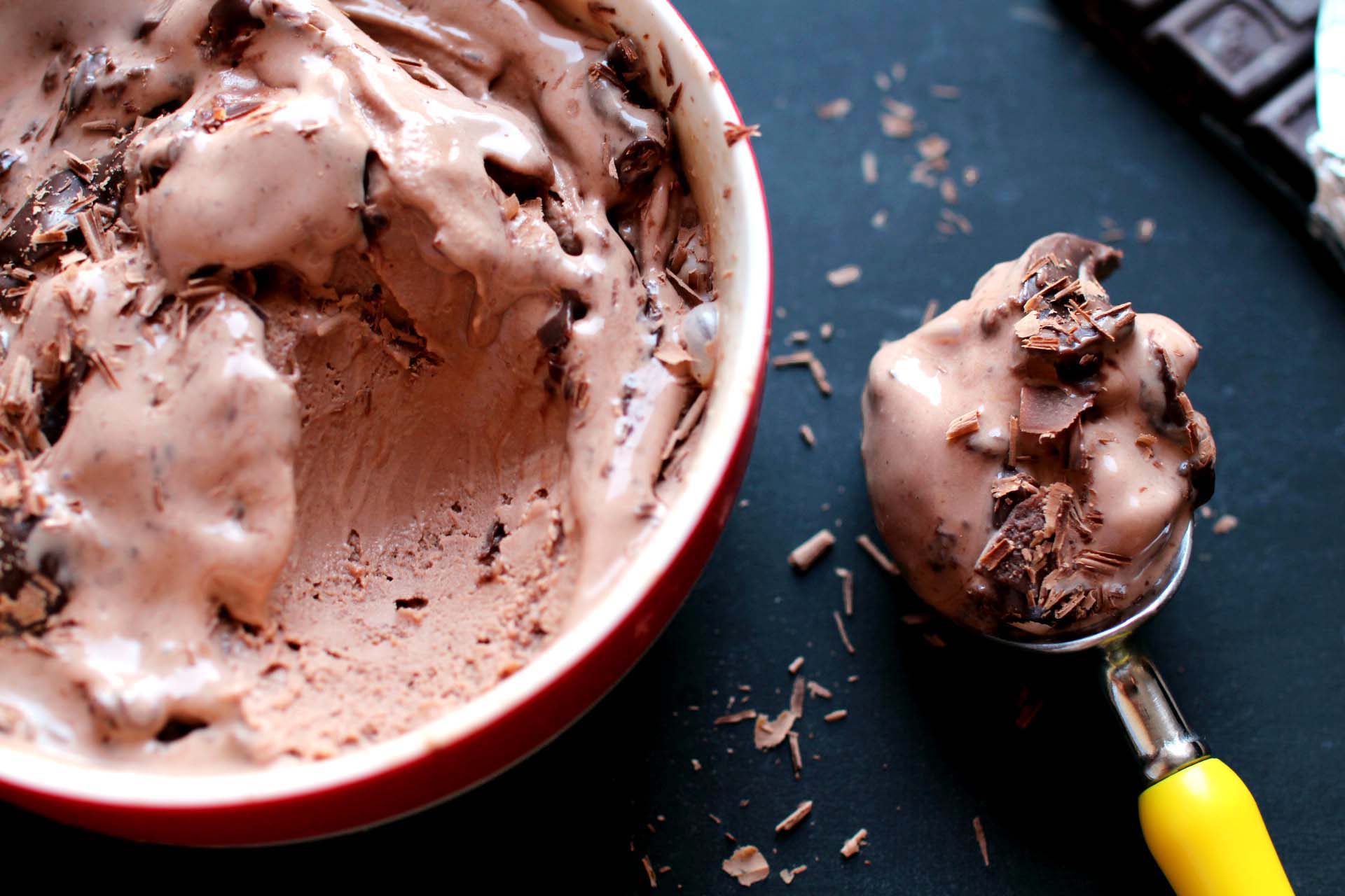 recette glace chocolat nutella