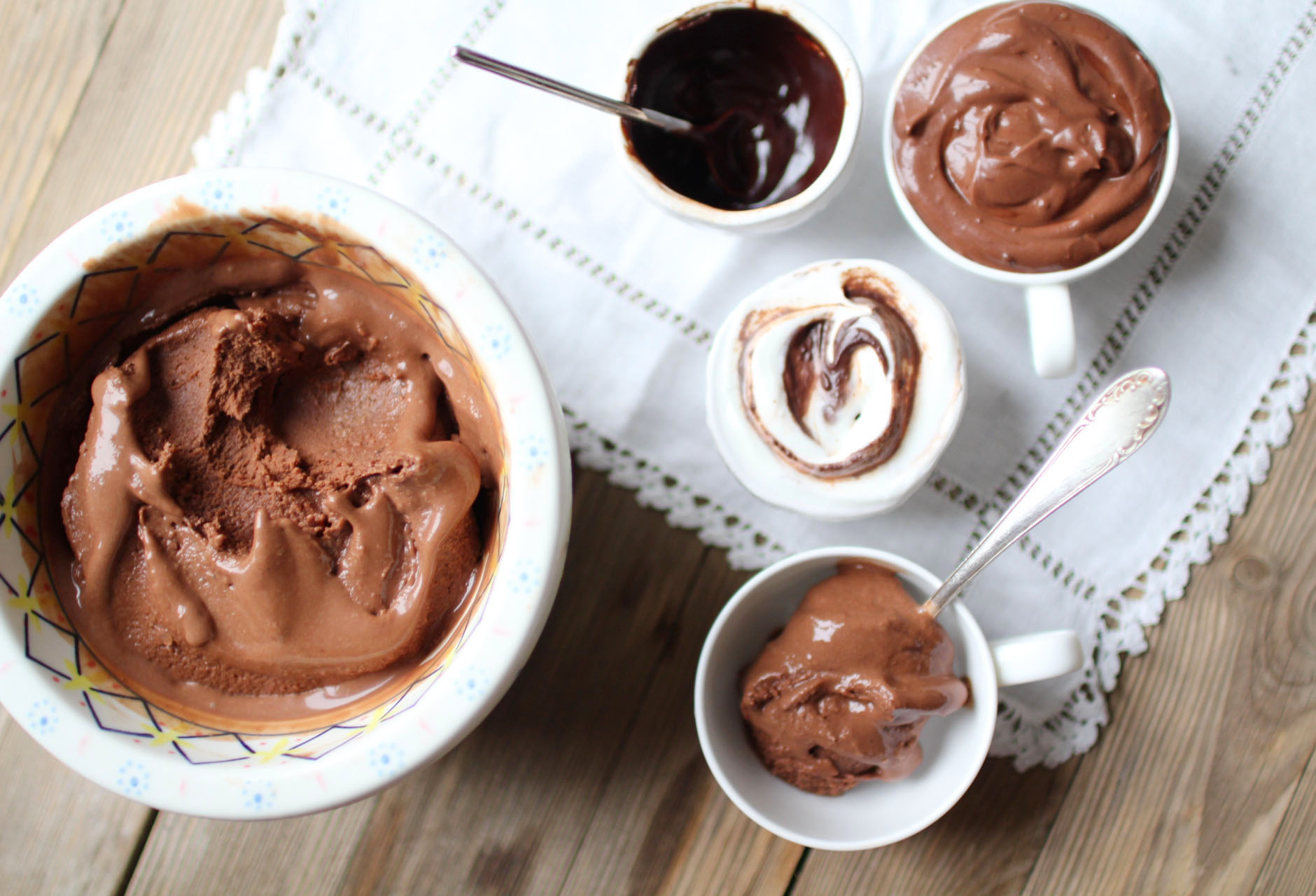 glace chocolat yaourt