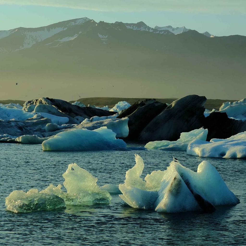 icebergs à jokulsarlon