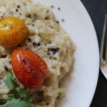 risotto au gorgonzola et aux tomates cerises