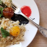 risotto au gorgonzola et aux tomates cerises