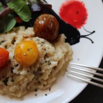 risotto au gorgonzola et tomates cerises