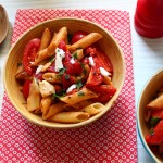 salade penne chèvres tomates