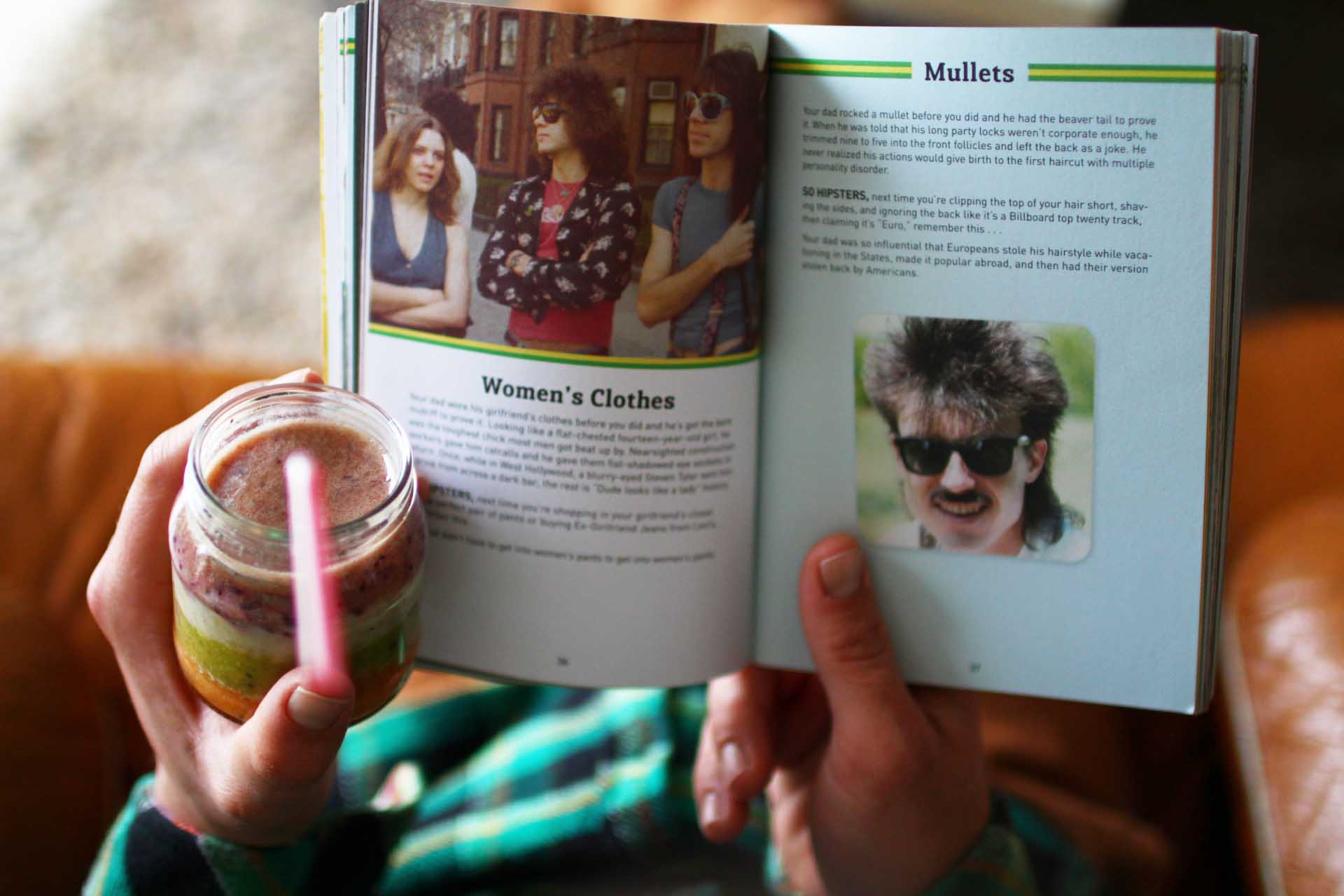 Read & Drink : Dads are the original hipsters de Brad Getty, rainbow smoothie