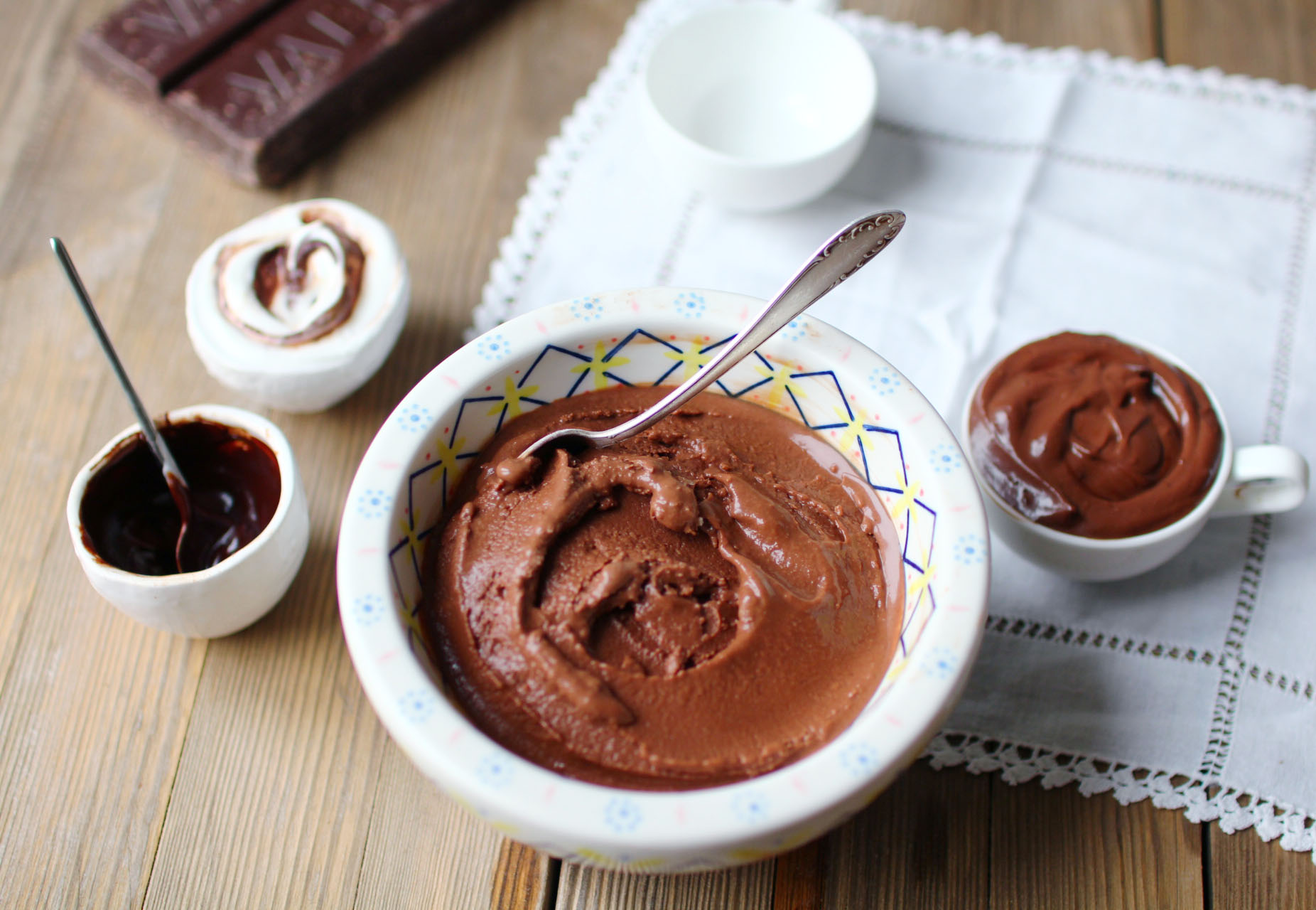 glace creme chocolat yaourt recette