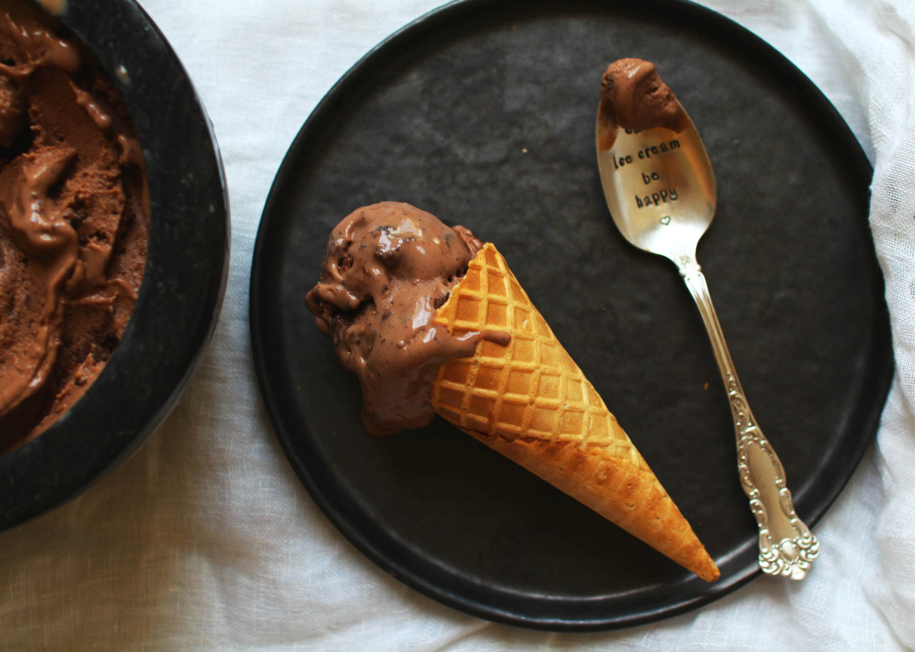 recette glace express nutella