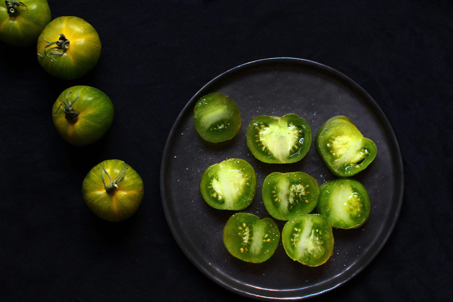 tomates vertes photographie cuisine recette blog
