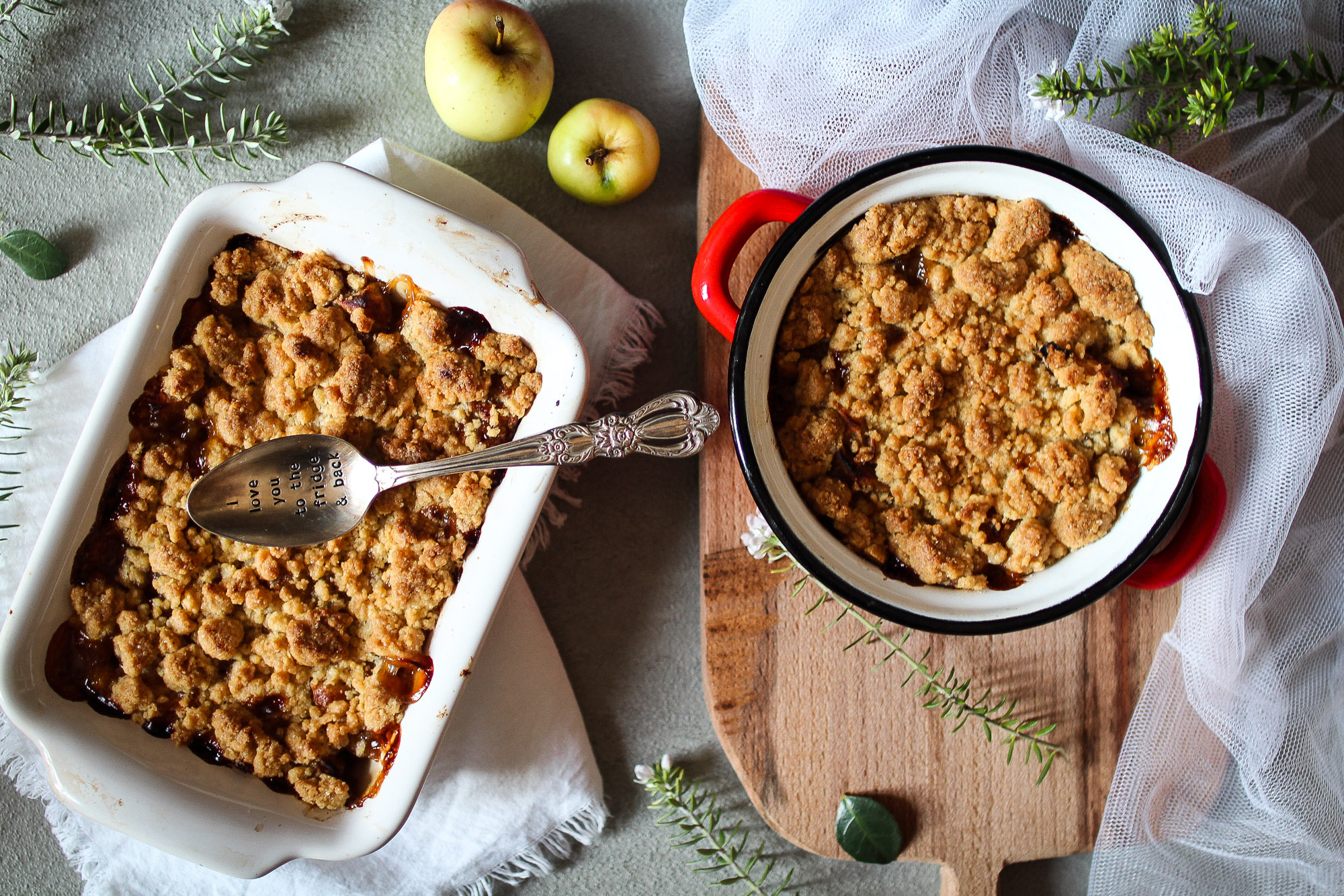 crumble aux pommes parfait