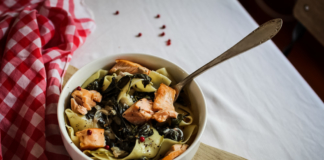 Pappardelle au saumon & livraisons à domicile de paniers repas à cuisiner