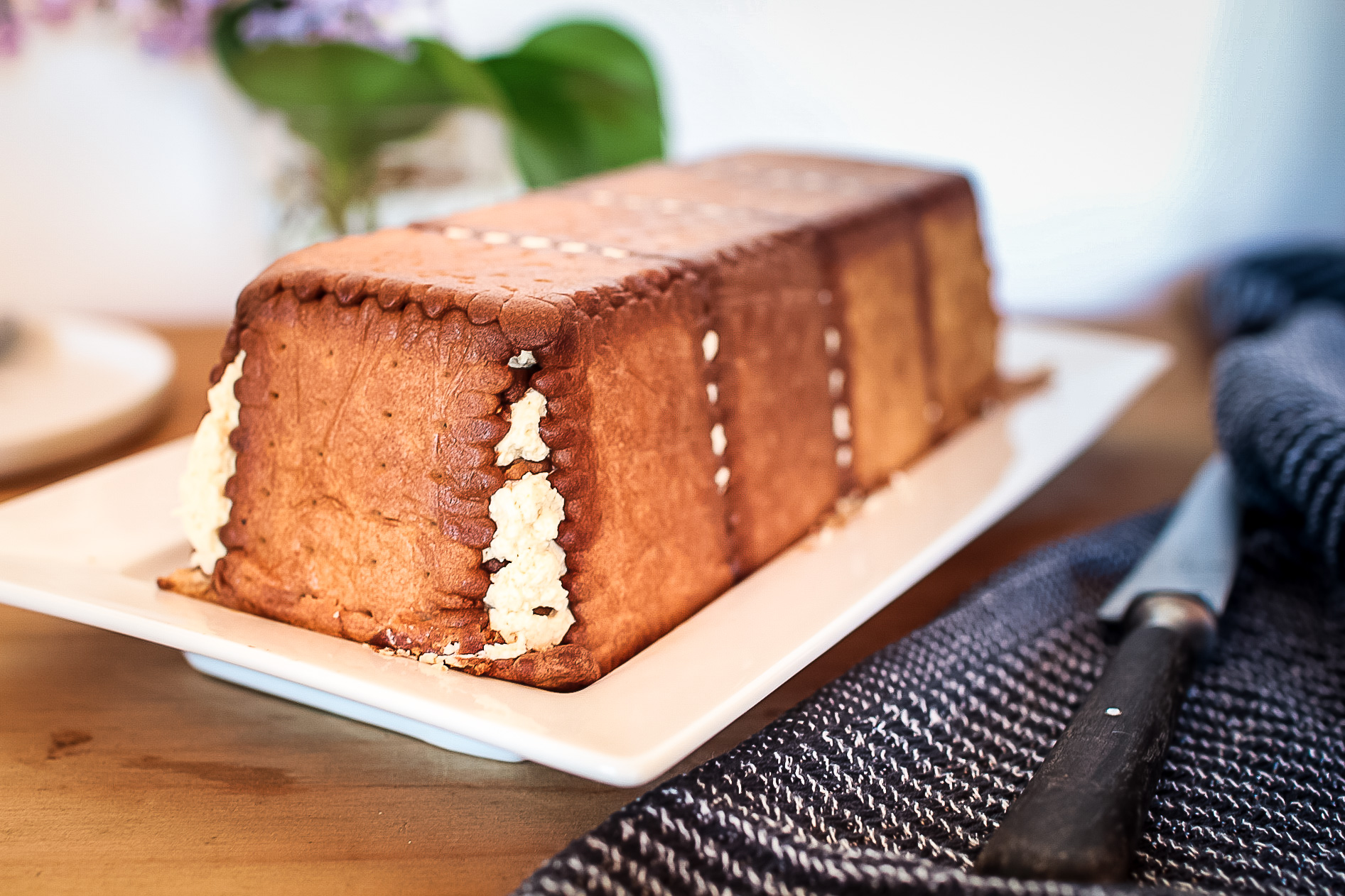 Un gateau aux petits beurre pour 12 personnes - Recettes - Elle à Table