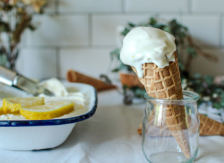 Glace au citron sans oeufs