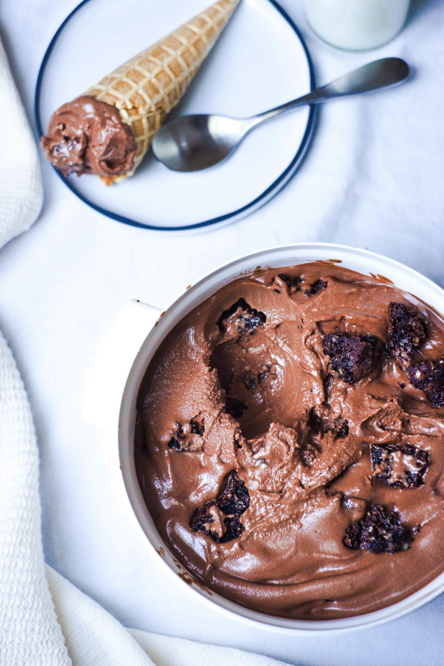 glace au chocolat et au yaourt : recette