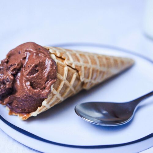 recette facile de glace au chocolat et yaourt