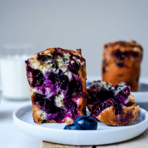 Recette facile et rapide de muffins aux myrtilles