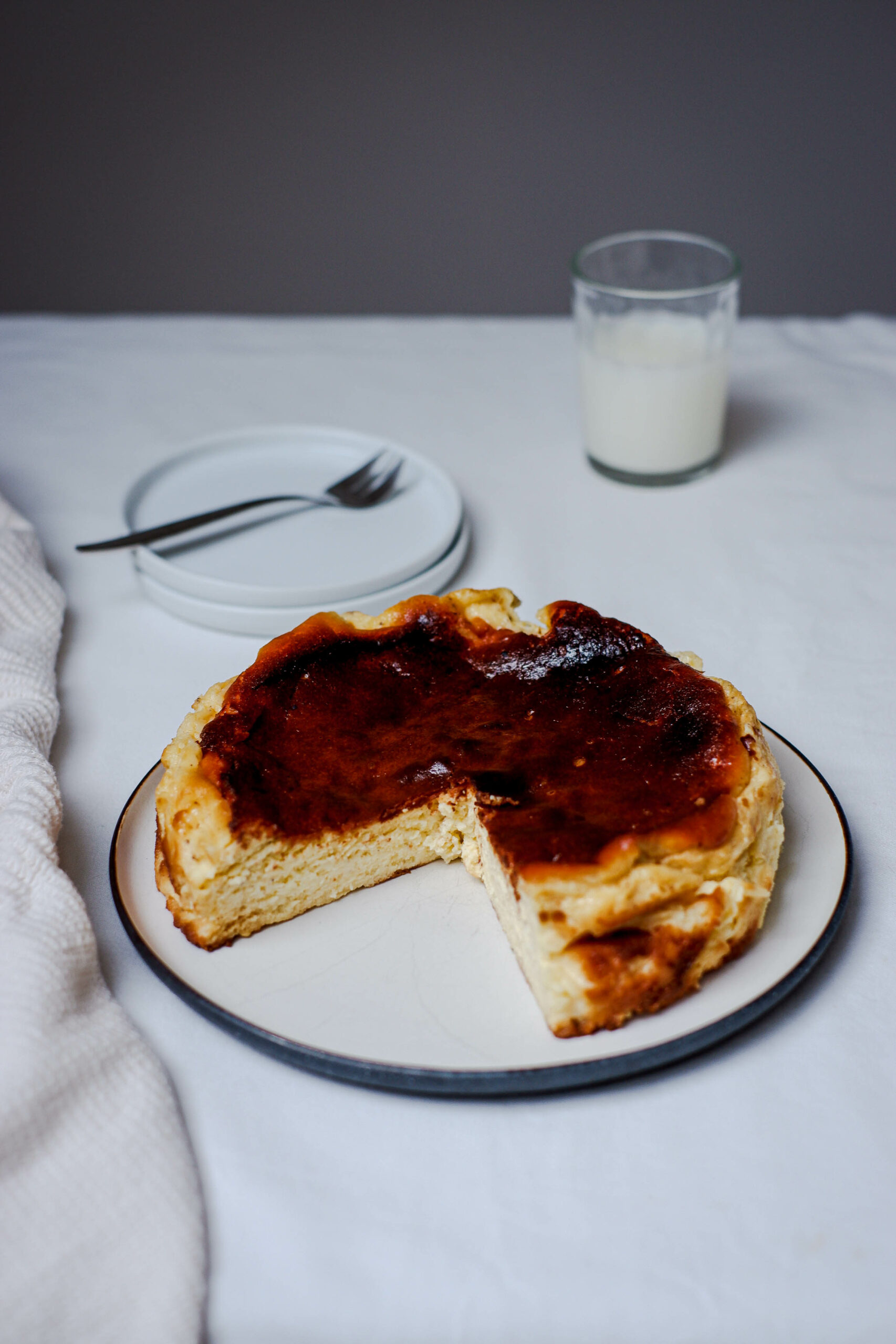 cheesecake basque : recette crémeuse