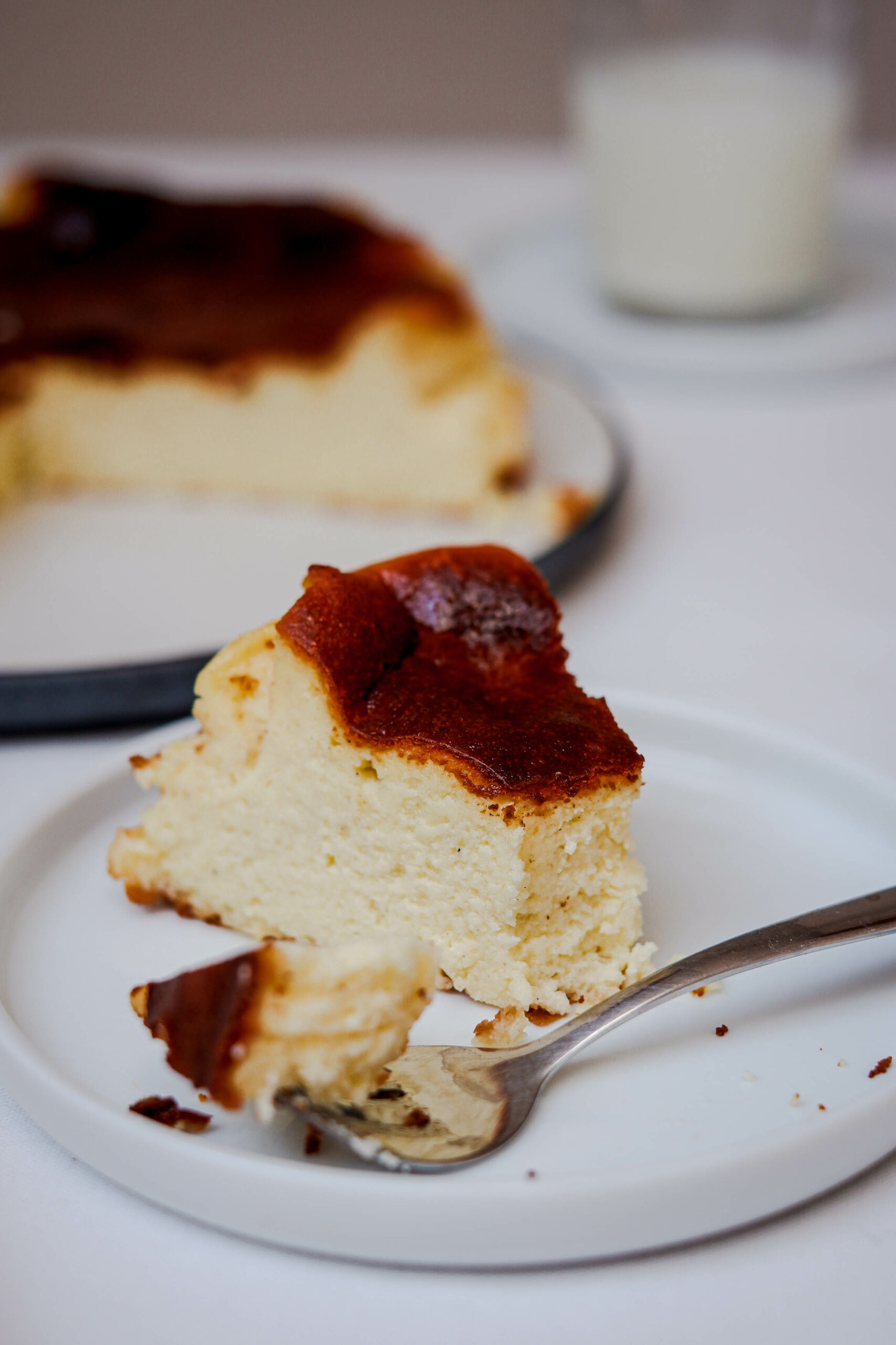 la recette du cheesecake basque du restaurant La Viña
